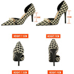 Pearl Chain Stiletto Pumps