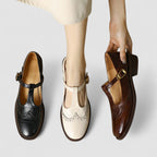 Mary Jane Buckle Strap Flat Shoes product view 2 - Delvore