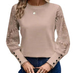 Floral Sleeve Waffle Top
