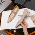 Rhinestone Strap Mary Jane Pumps