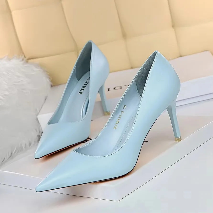 Pointed Toe Stiletto Pumps