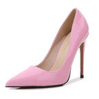 Glossy Pointed Toe Stiletto Pumps