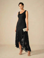 Women's Floral Burnout Chiffon Midi Dress product view 24 - Delvore