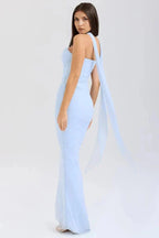 Ruched Mesh Mermaid Maxi Dress product view 5 - Delvore