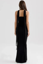 Ruched Mesh Mermaid Maxi Dress product view 2 - Delvore