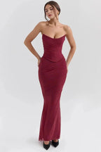 Ruched Mesh Mermaid Maxi Dress product view 13 - Delvore